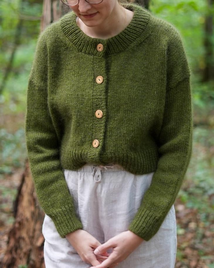 Модный кардиган спицами