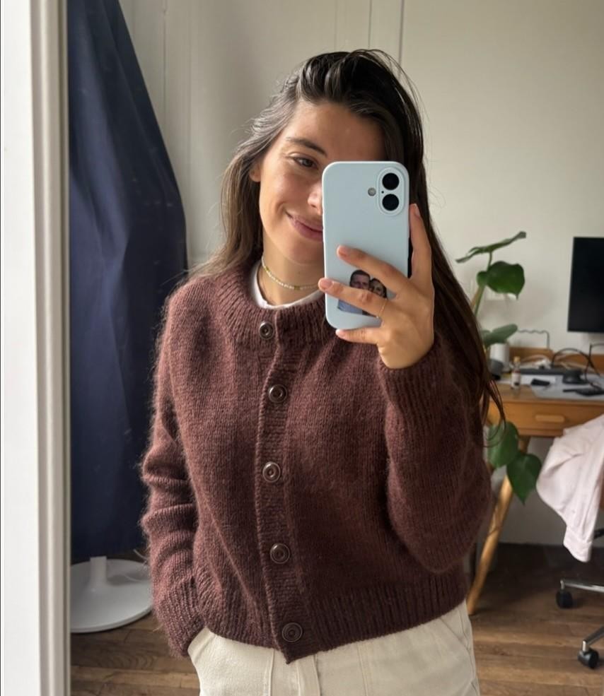 Модный кардиган спицами