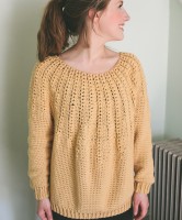женский пуловер крючком