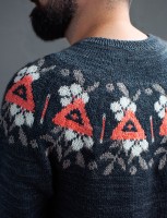 мужской пуловер спицами