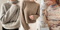 Элегантный свитер реглан из толстой пряжи