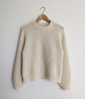 Элегантный пуловер полупатентной резинкой