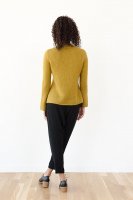 Пуловер горчичного цвета для женщин
