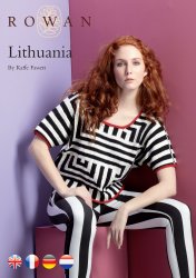 Вязание женского топа абстрактным узором Lithuania