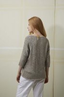 Описание вязания спицами пуловера для женщин Lang Yarns Mulberry Silklberry Silk