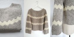 Вязаный спицами свободный пуловер для женщин в стиле Миссони