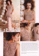 Вязание платья Pearl dress, модель 3, Vogue fall 2012
