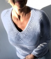 Женский пуловер спицами с описнаием