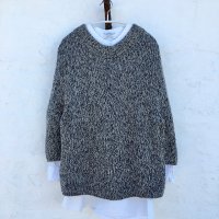 Пуловер одной деталью спицами
