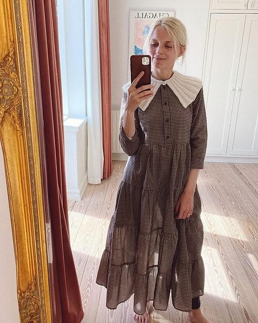 Вязаный воротничок спицами