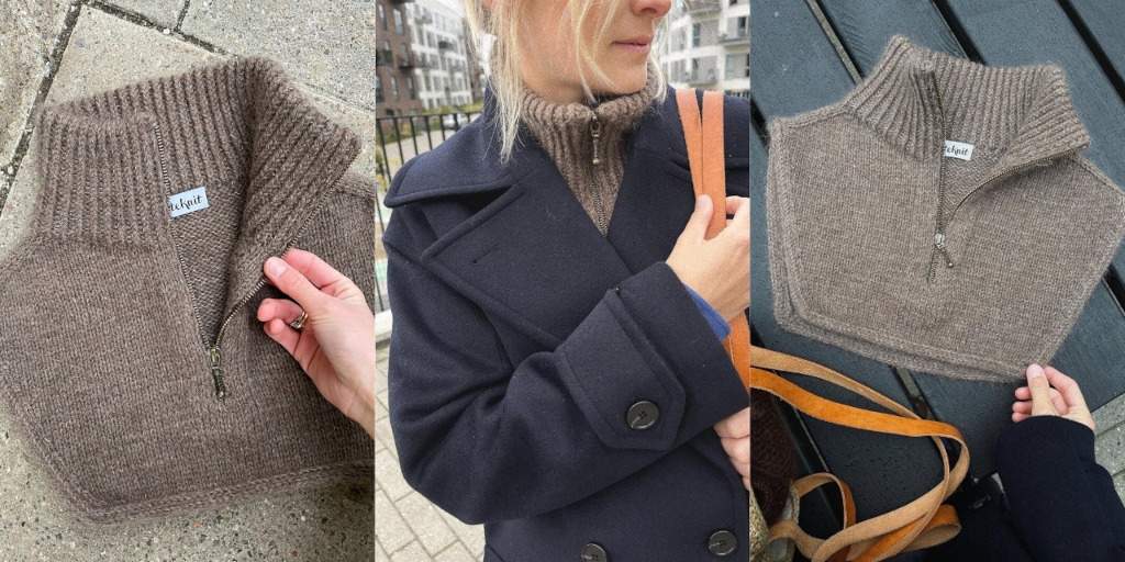 Манишка на молнии Zipper Neck