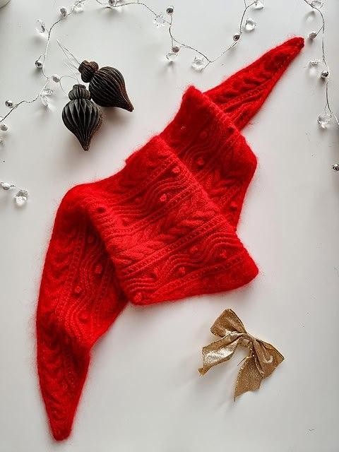 Вязаный бактус спицами