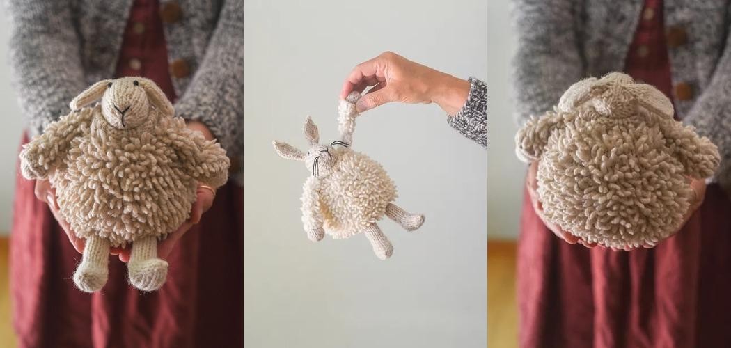 Вязаная овечка спицами