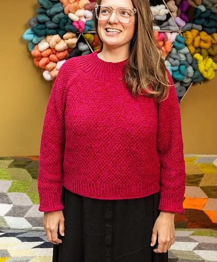 Мужской пуловер реглан спицами