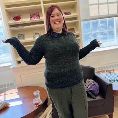 Мужской пуловер реглан спицами