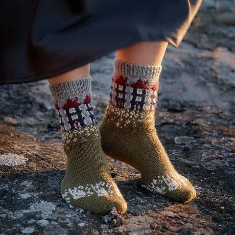 Жаккардовые носки с домиками Dreaming