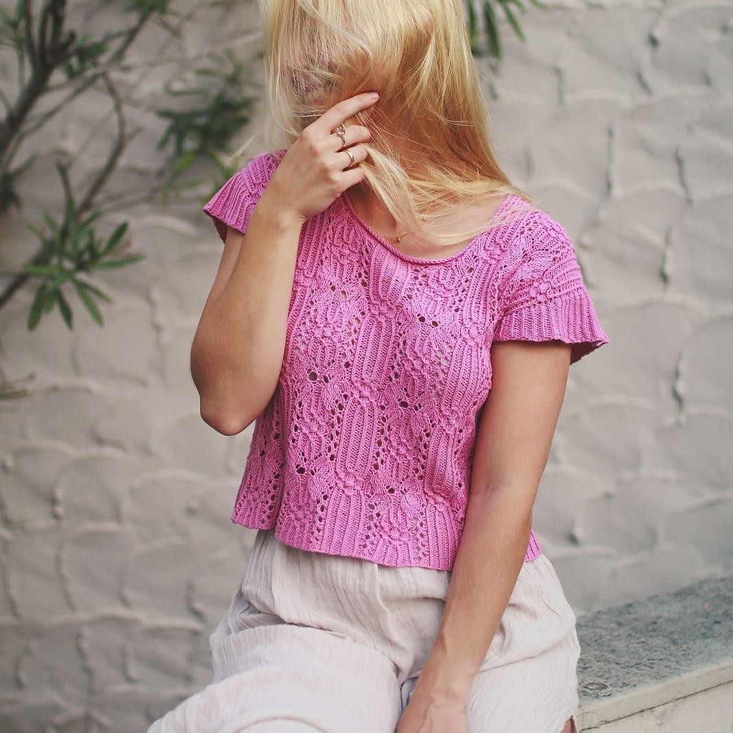 Текстурный топ Woollahra Tee спицами