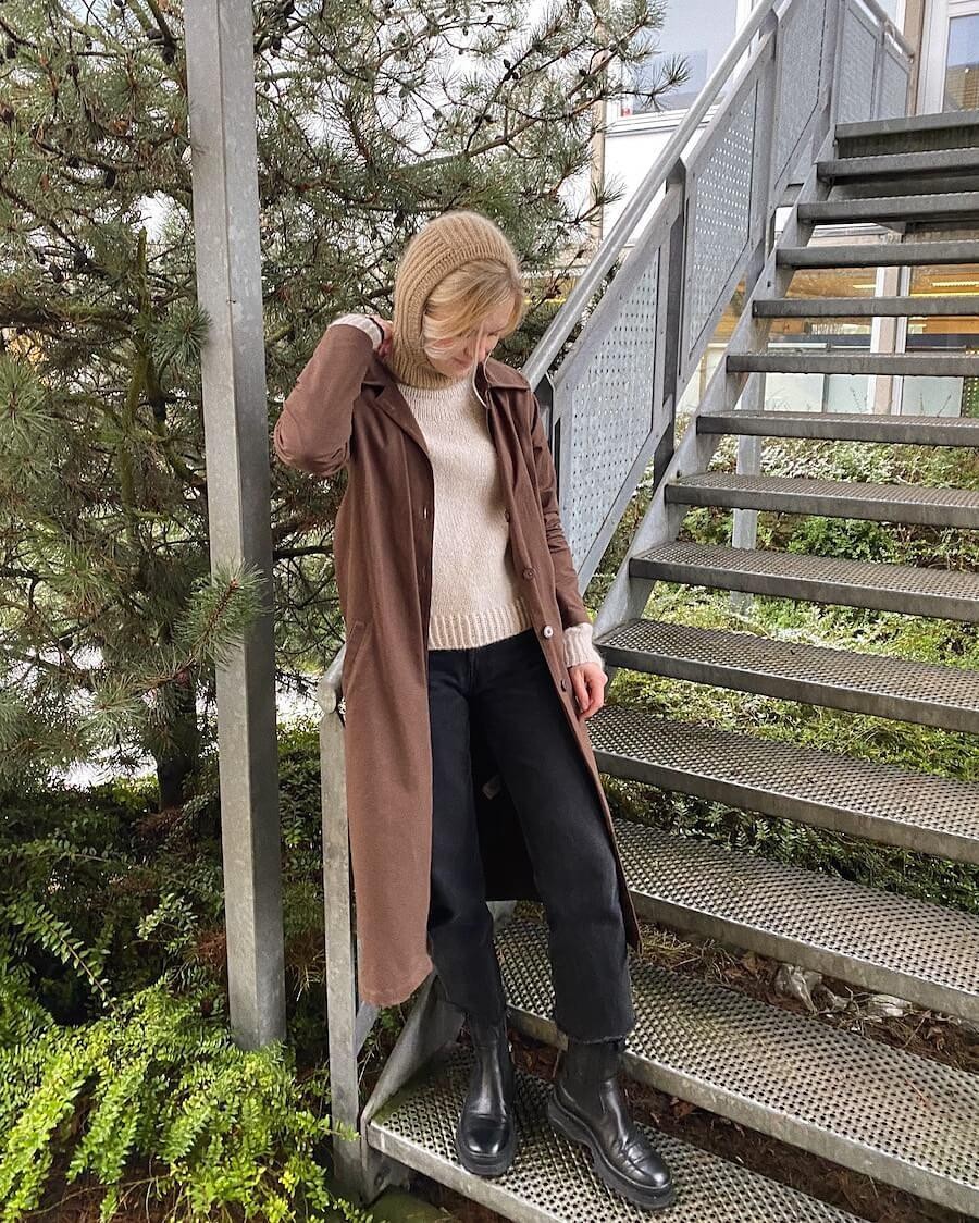 Связать балаклаву спицами описание