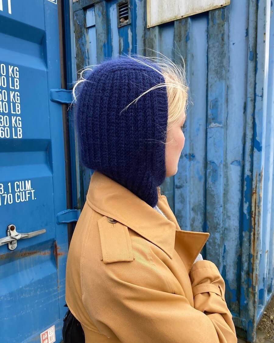 Вязаная спицами балаклава описание