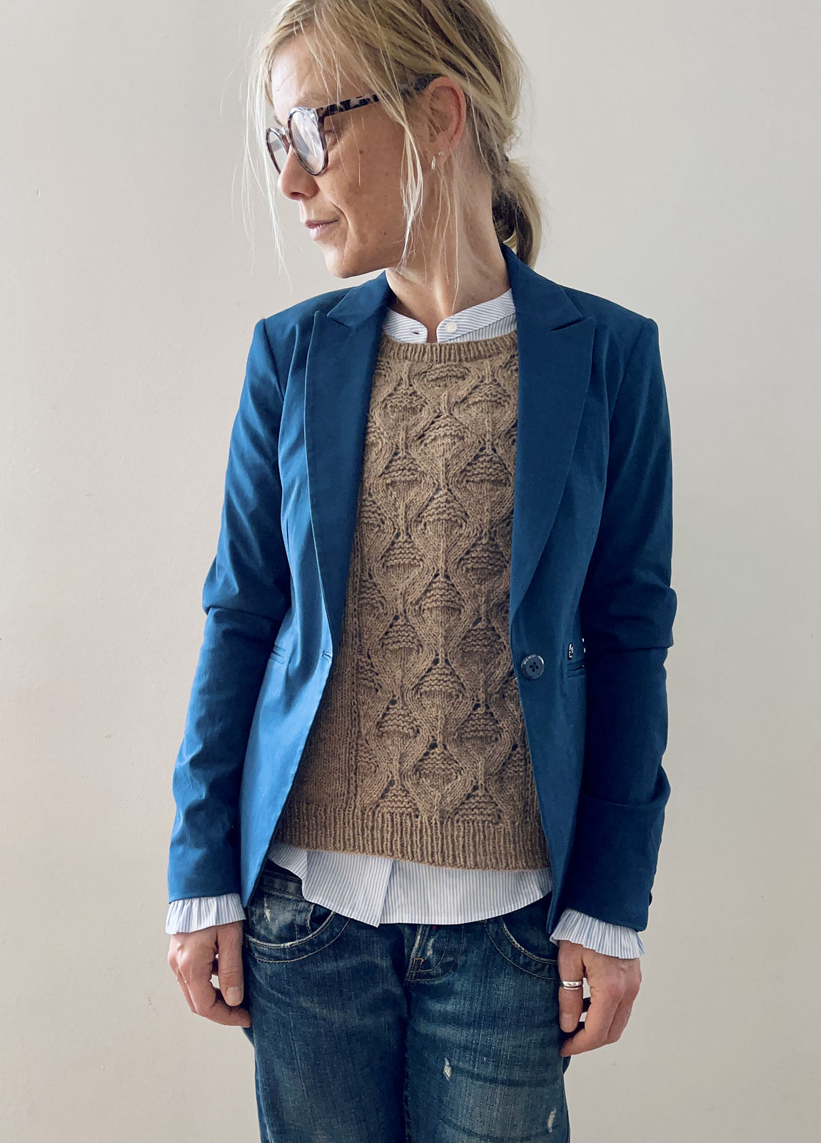 Вязание спицами безрукавки