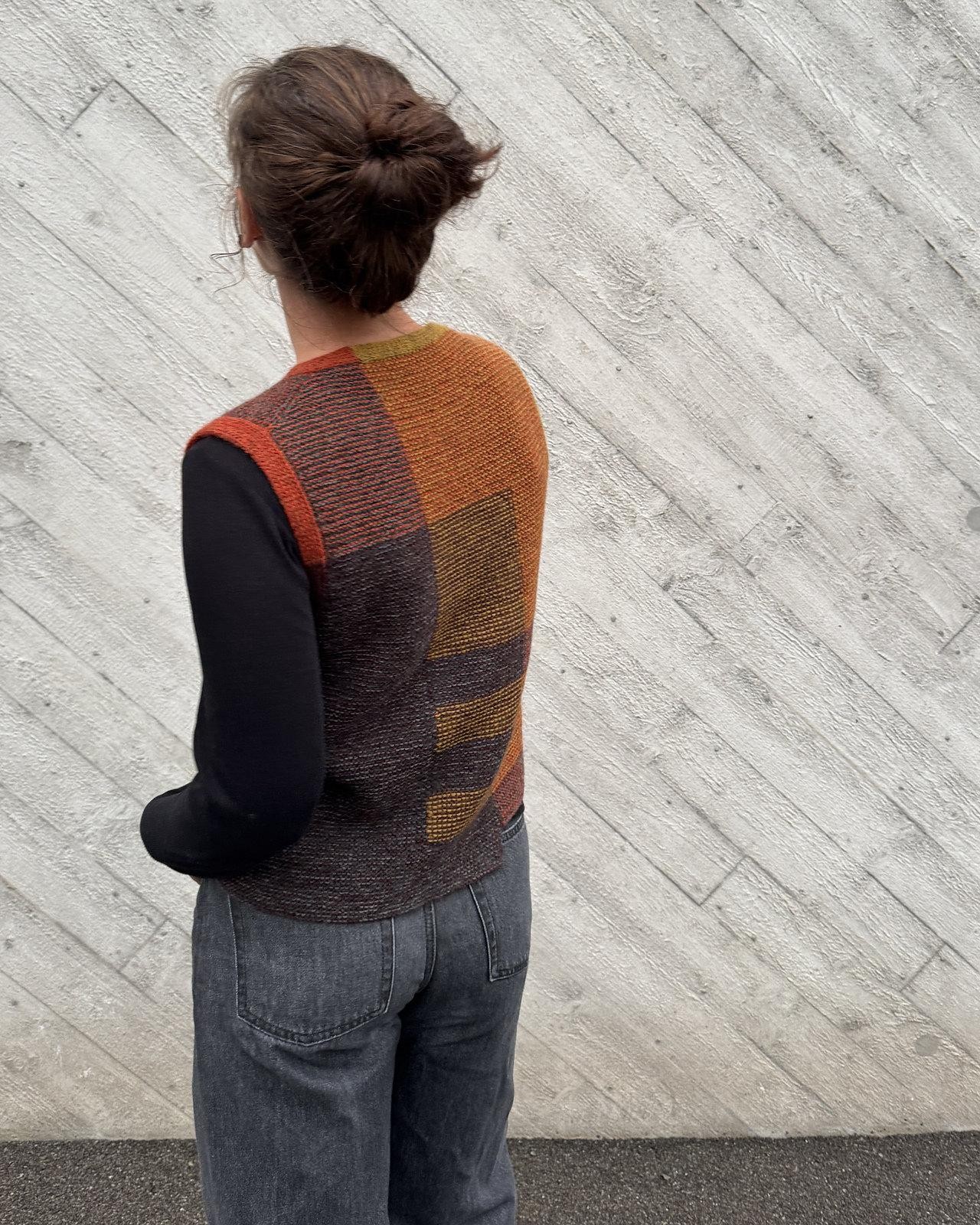 Интарсия спицами вязаная без швов