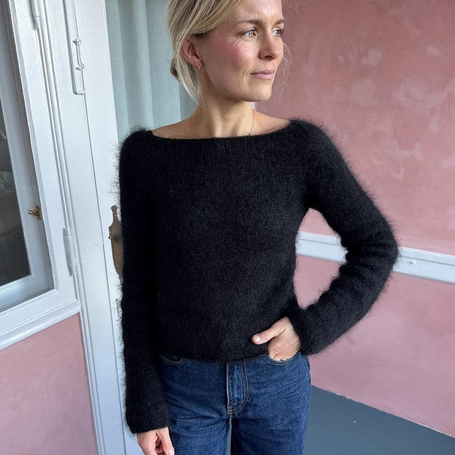 Блуза из мохера, вязаная спицами сверху без швов Bea Blouse