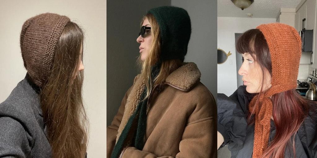 Чепчик для женщин вязаный спицами