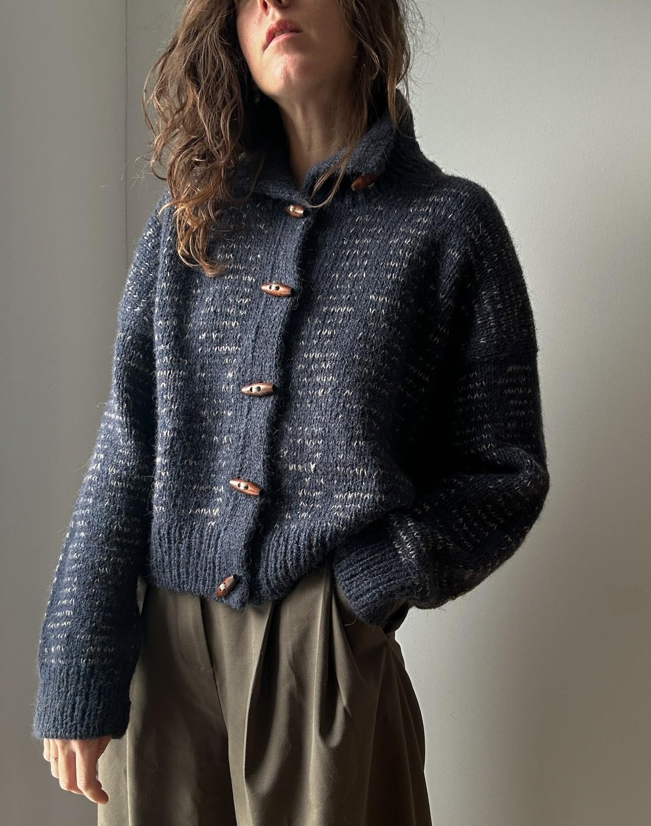 Теплый жакет спицами