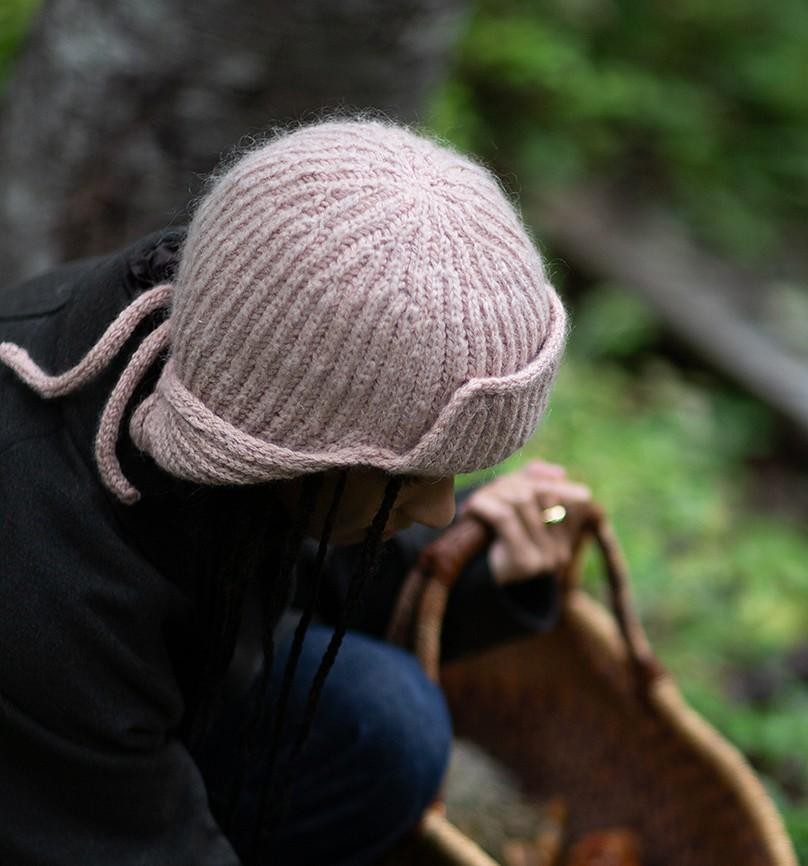 Модная шапка-ушанка спицами