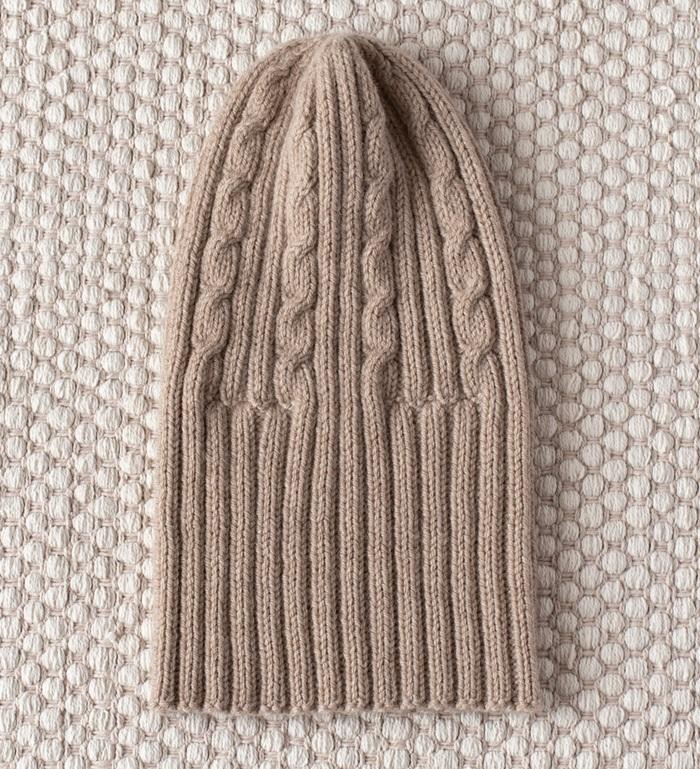 Простая шапка косами