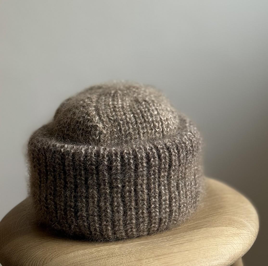 Теплая шапка спицами