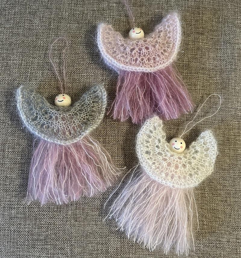 Новогодние украшения спицами