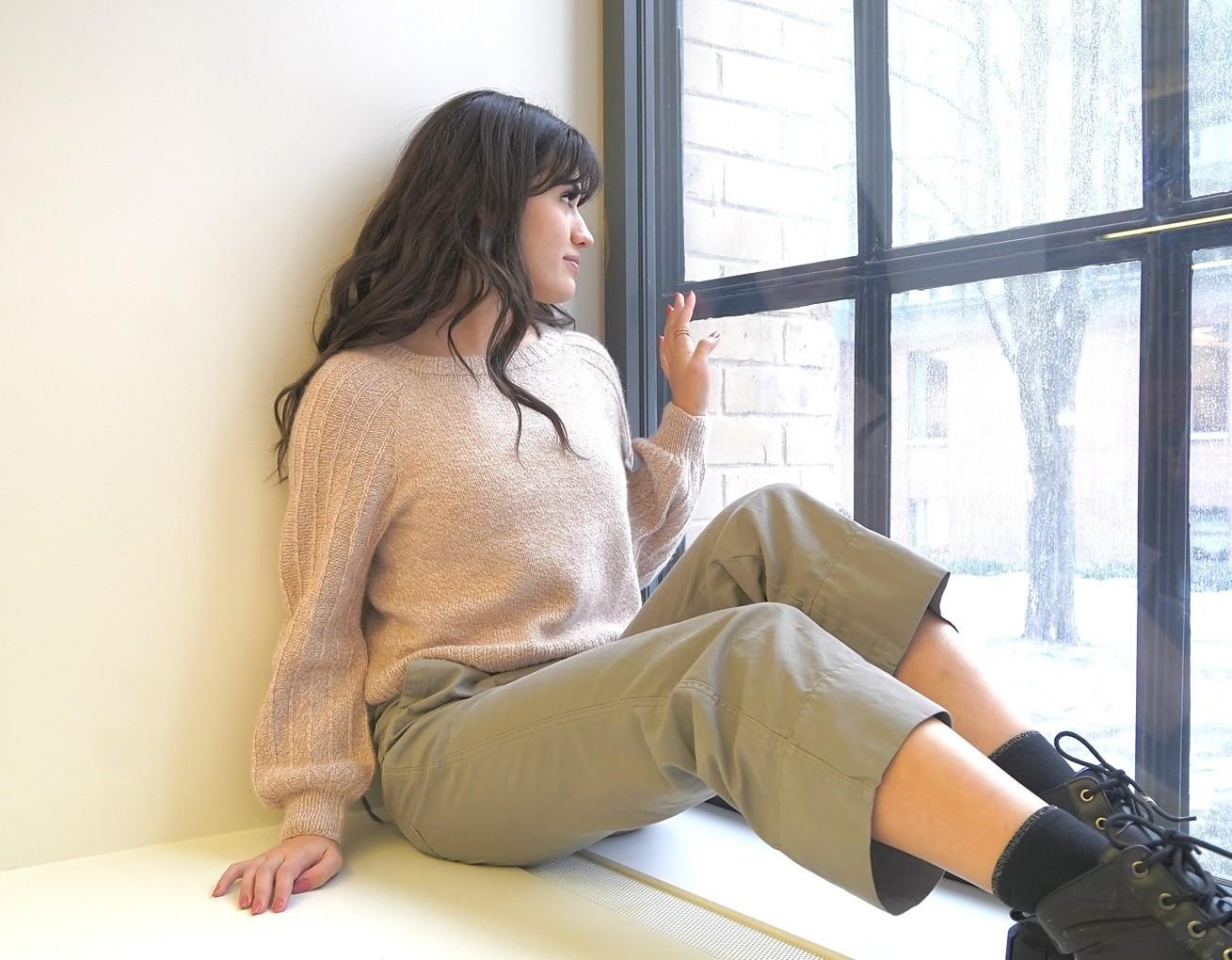 Красивый пуловер спицами