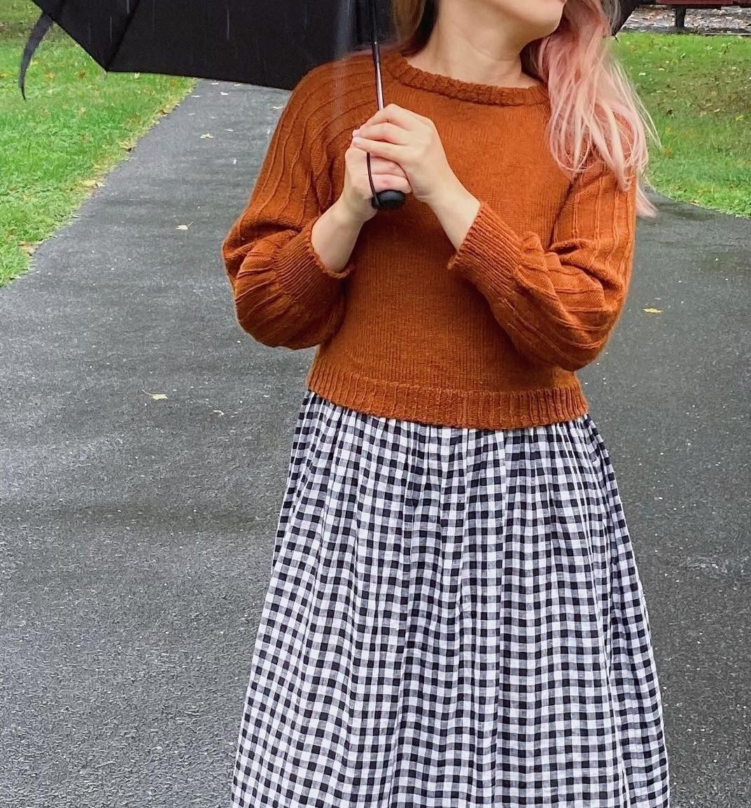 Красивый пуловер спицами