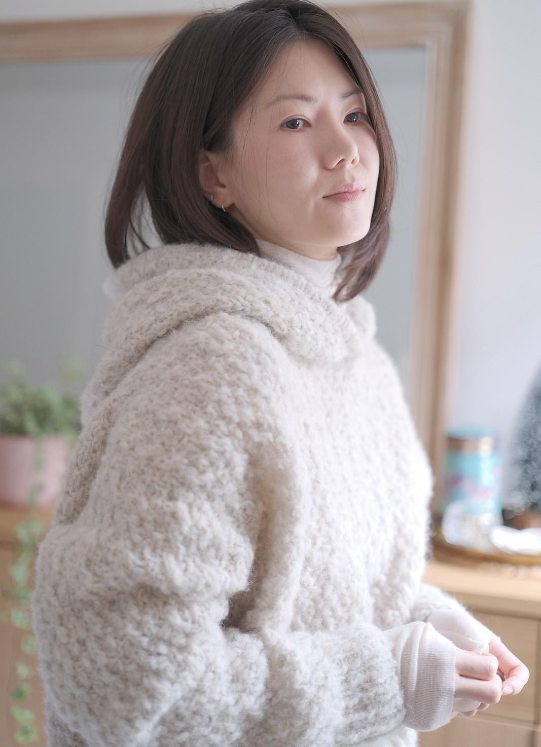 Текстурный пуловер с капюшоном