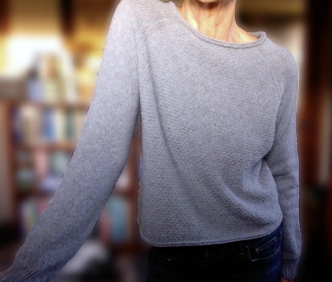 Пуловер-реглан спицами