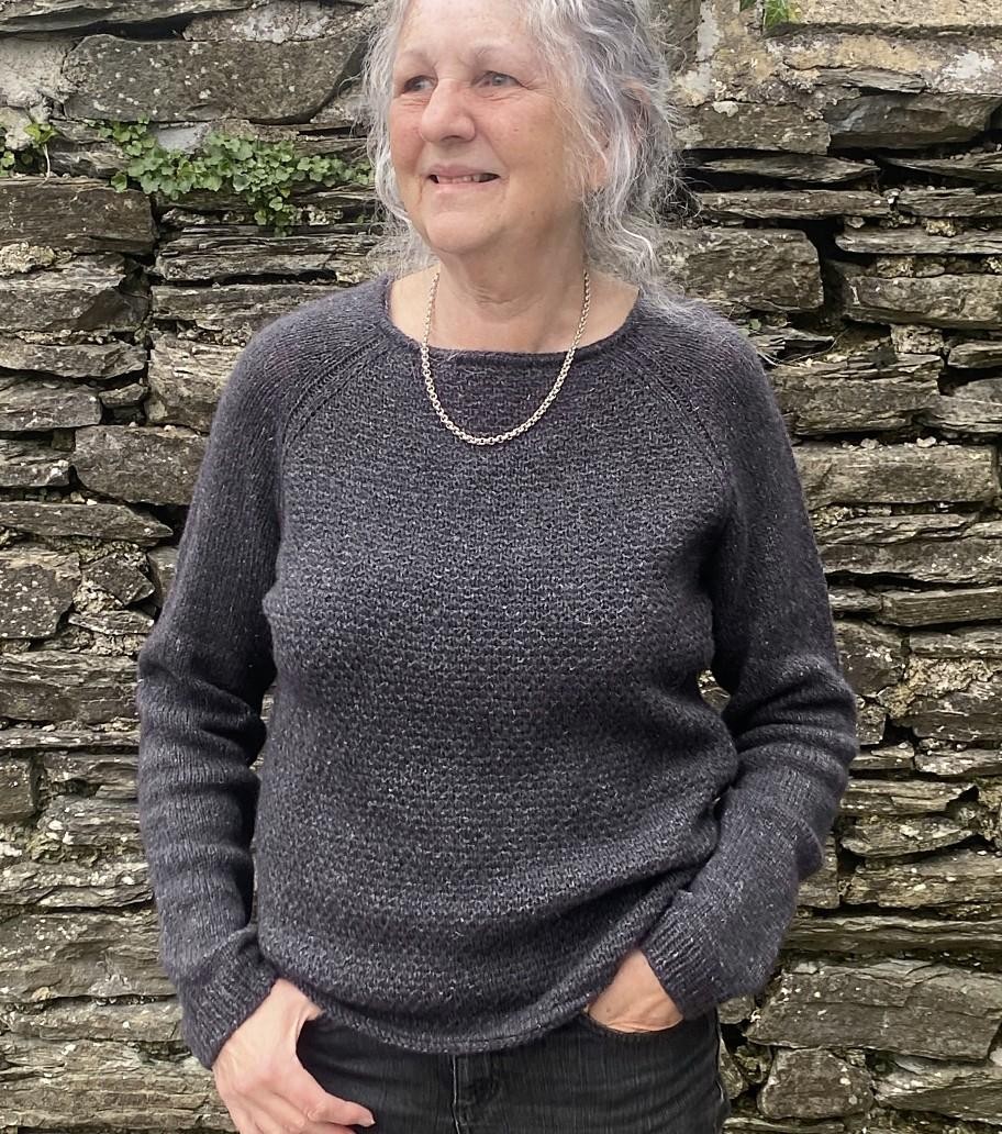 Пуловер-реглан спицами