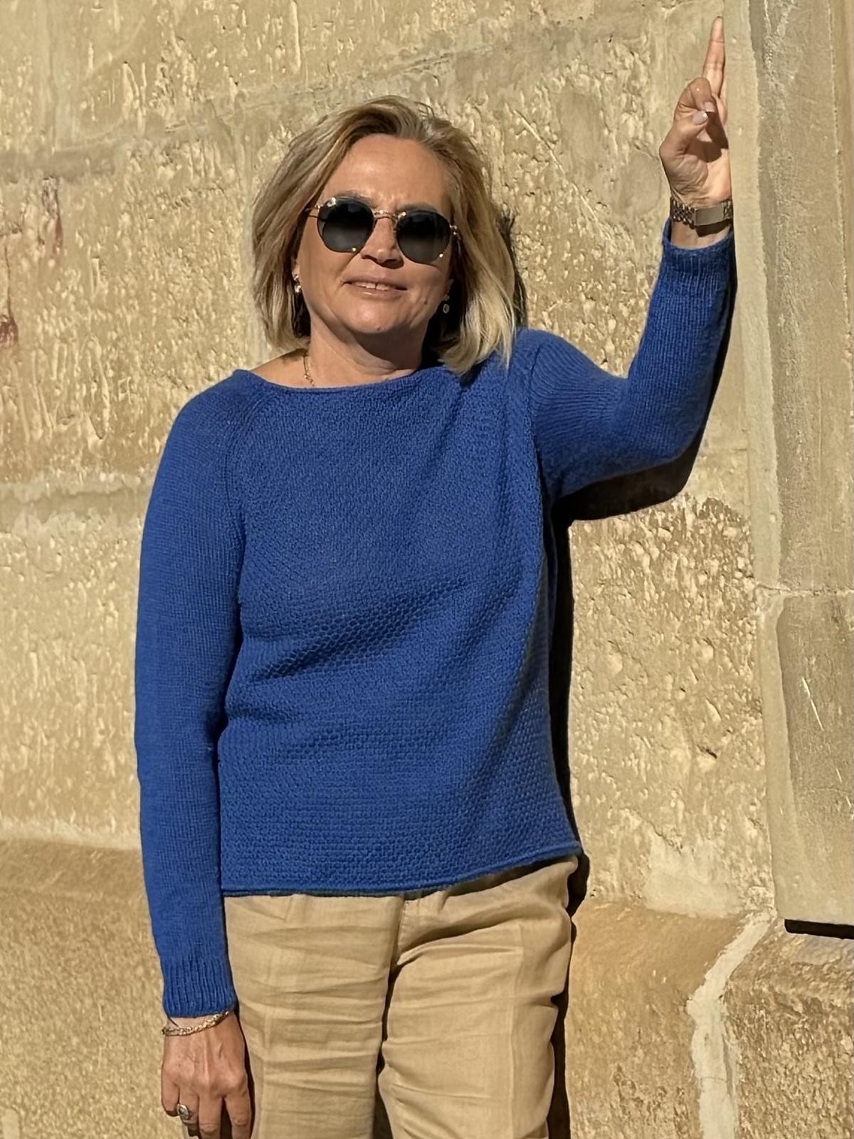 Пуловер-реглан спицами