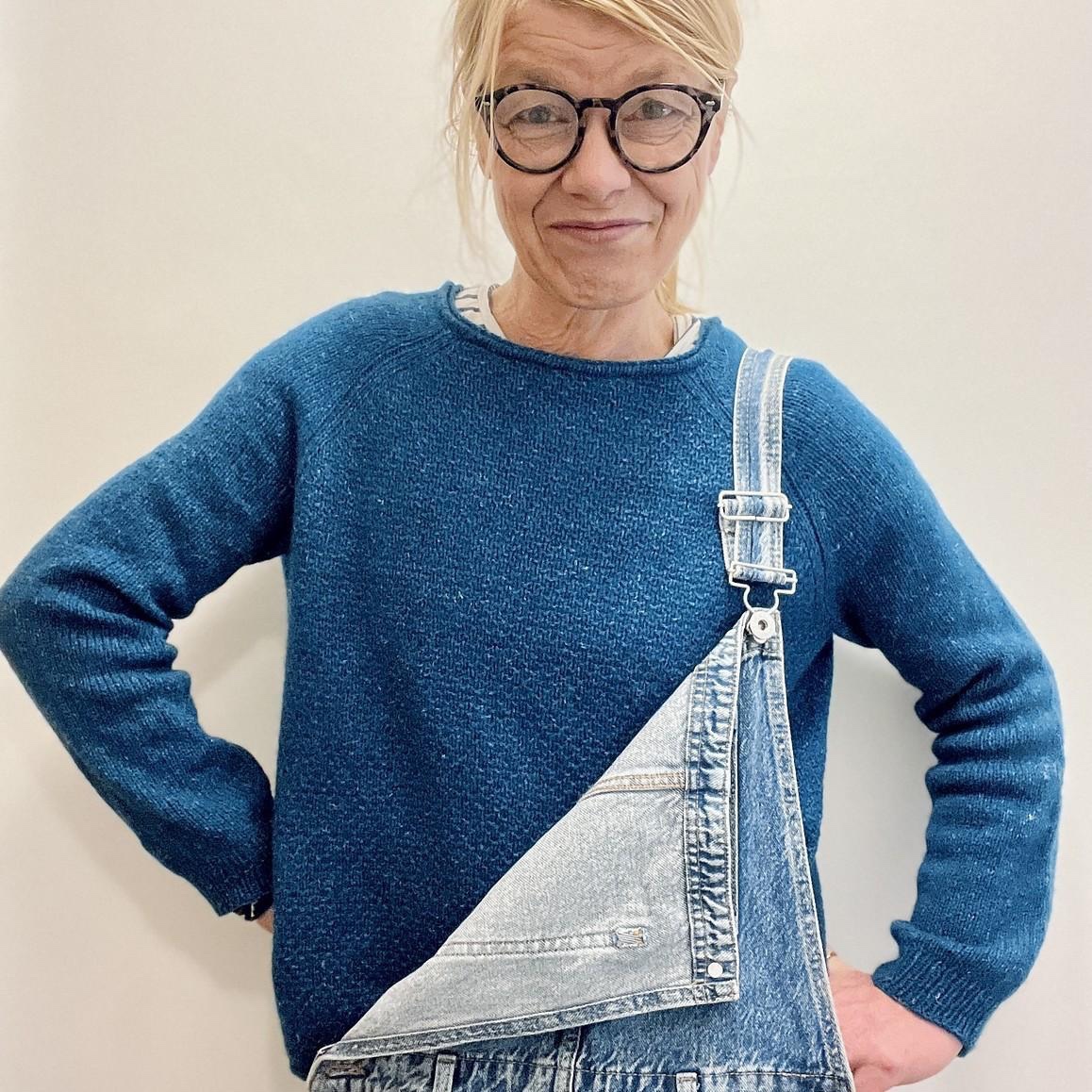 Комфортный повседневный пуловер-реглан Blue Bayou, вязаный спицами сверху