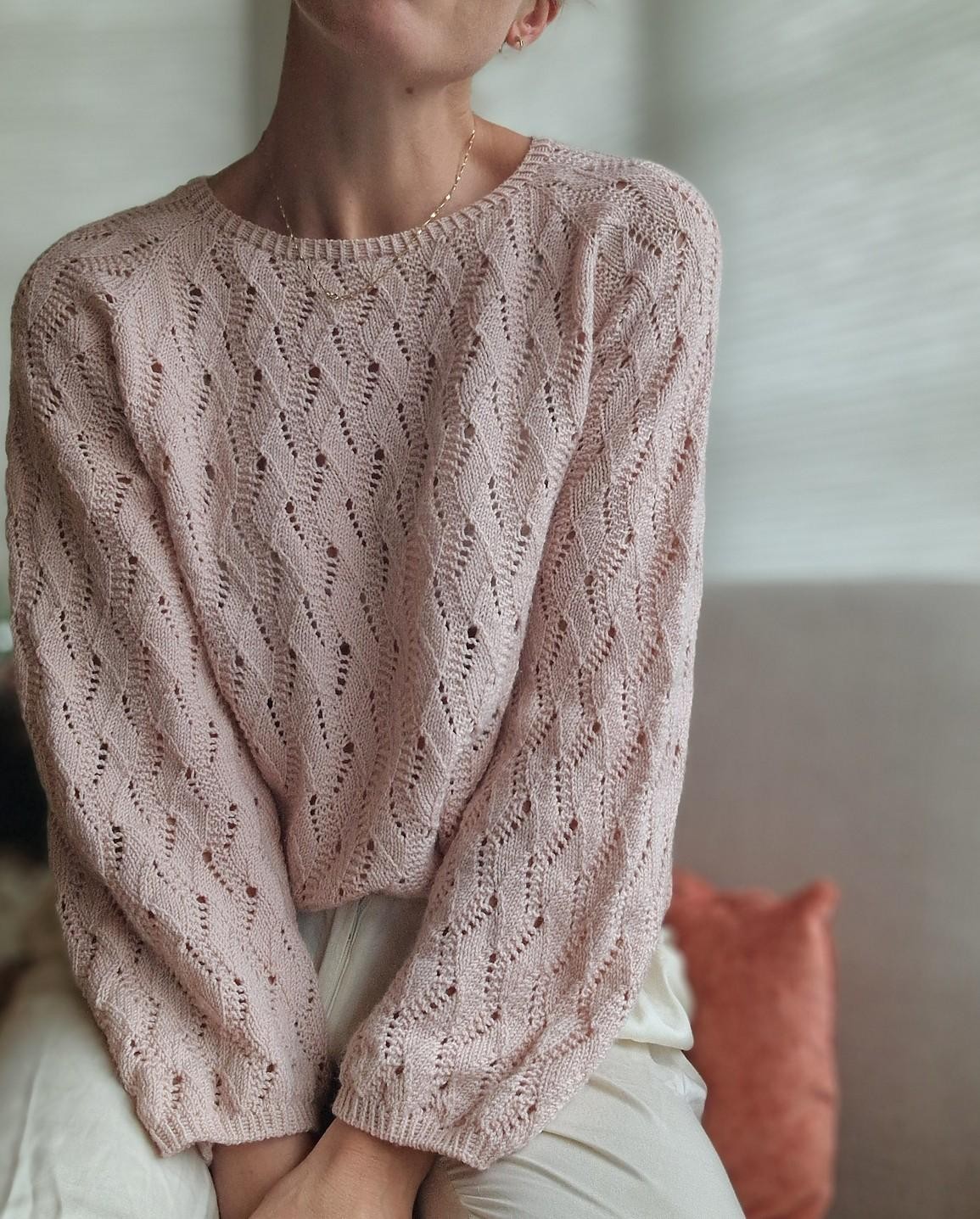 Элегантная блуза спицами