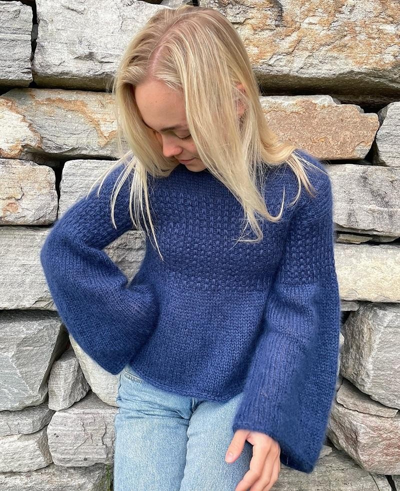 Красивый пуловер спицами