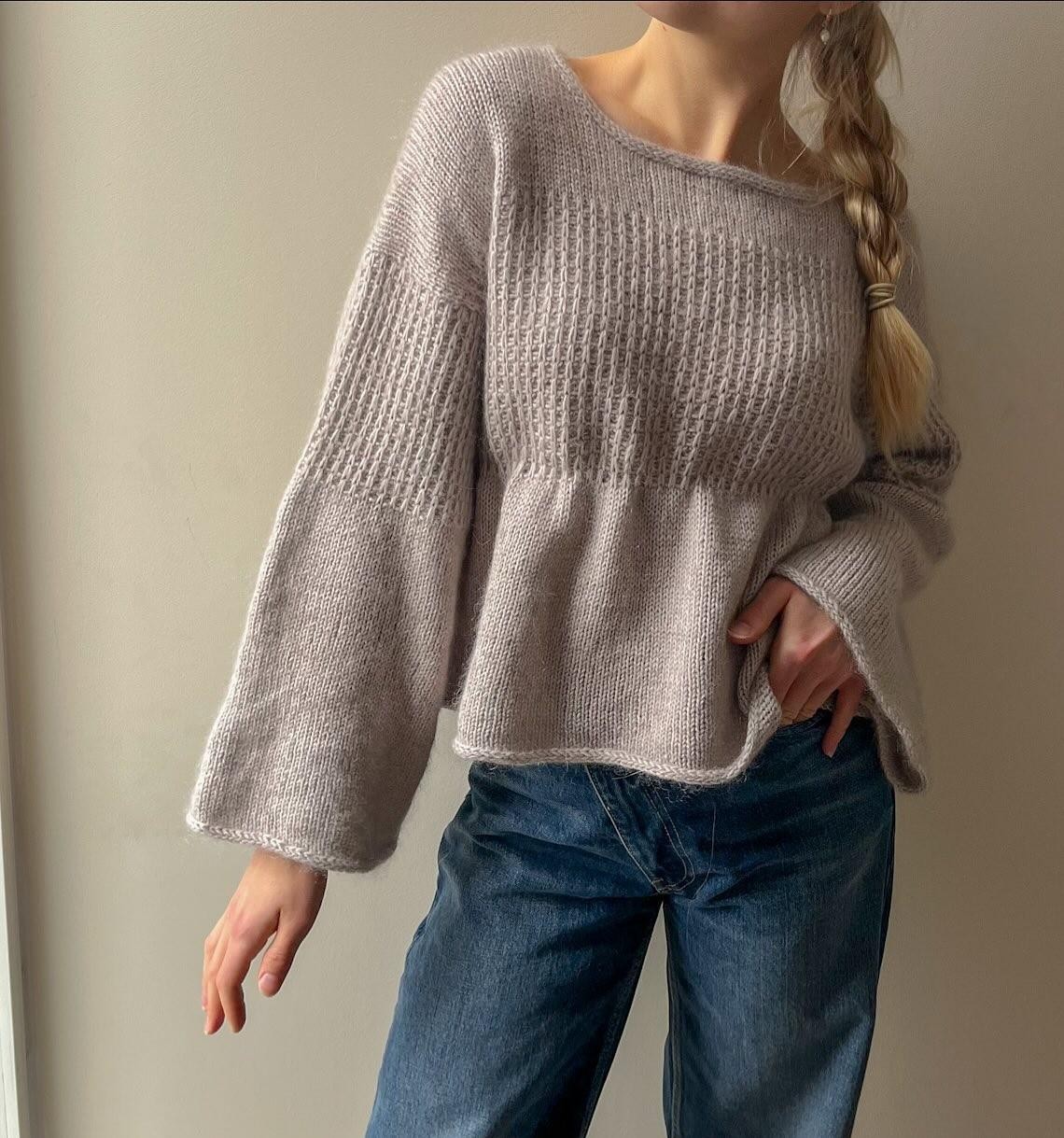 Красивый пуловер спицами