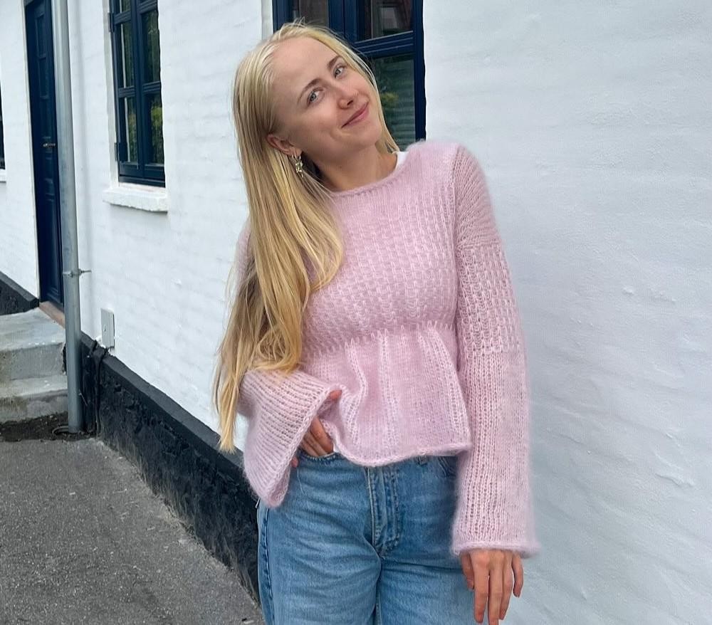 Красивый пуловер спицами