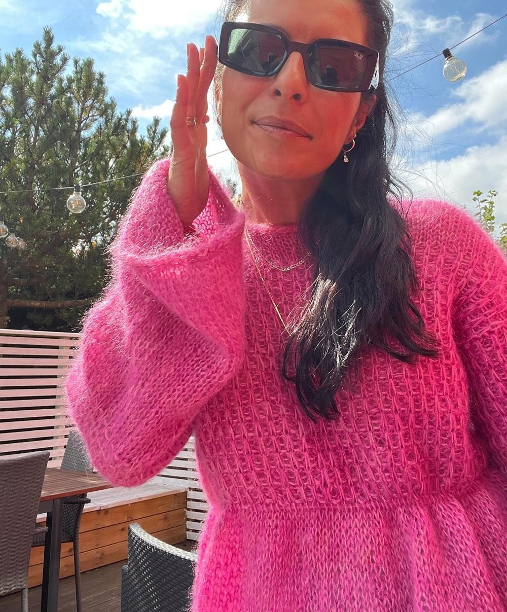 Красивый пуловер спицами