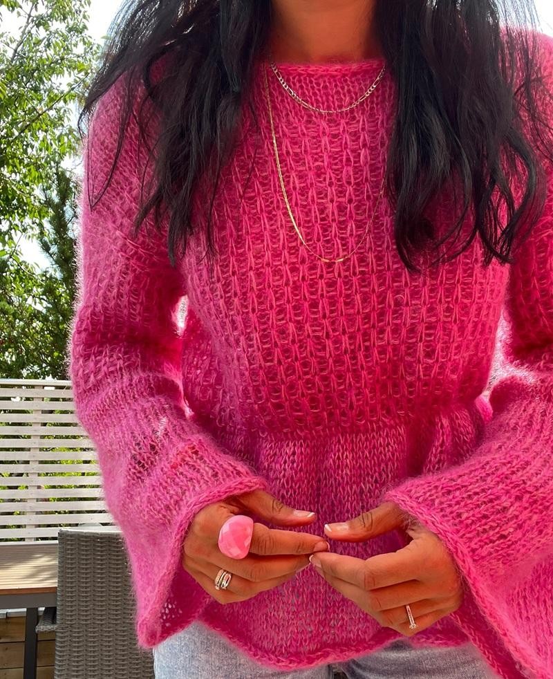 Красивый пуловер спицами