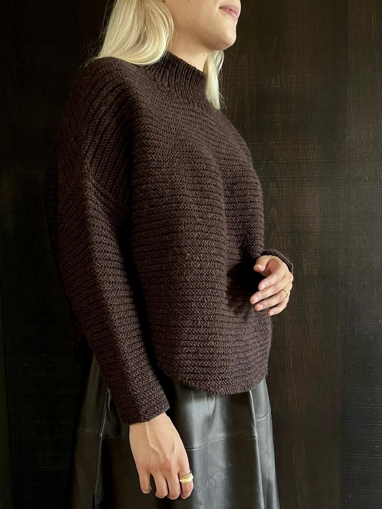 Пуловер-оверсайз спицами