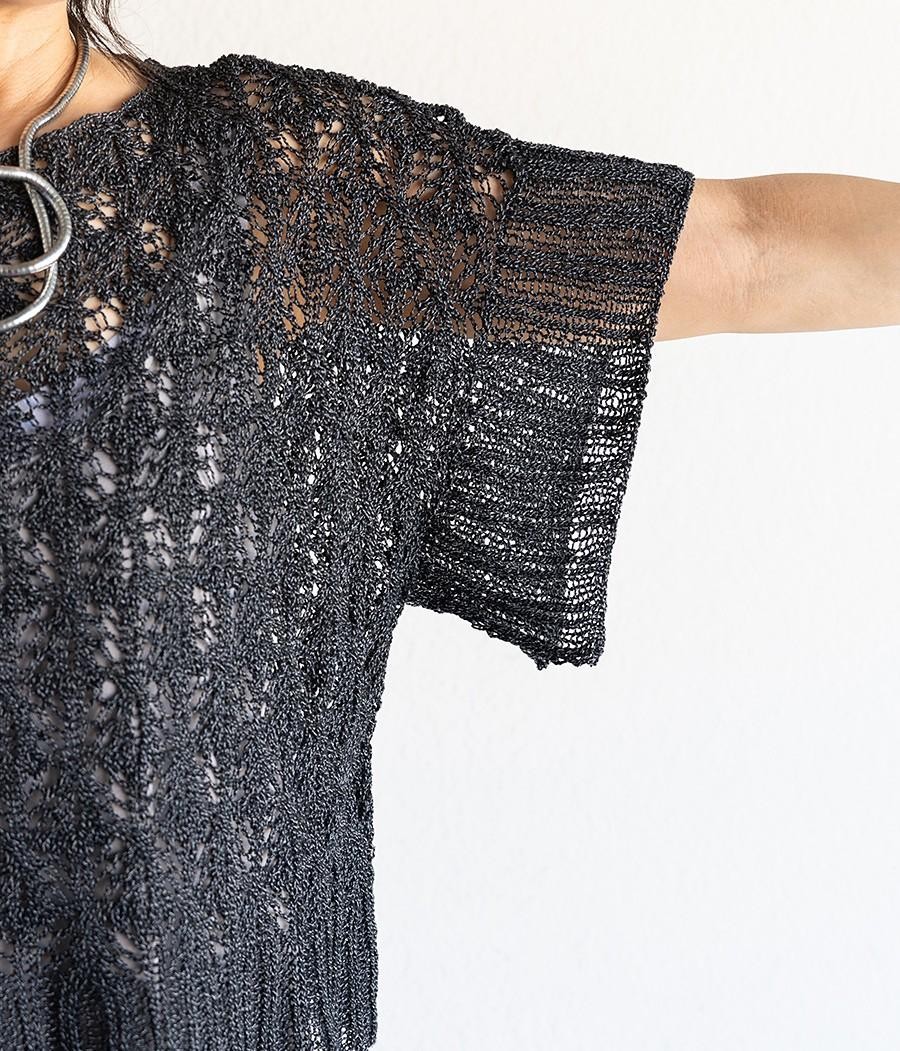 Красивый ажурный топ спицами