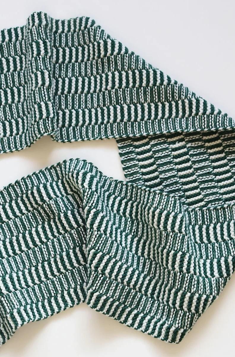 Шарф-унисекс спицами