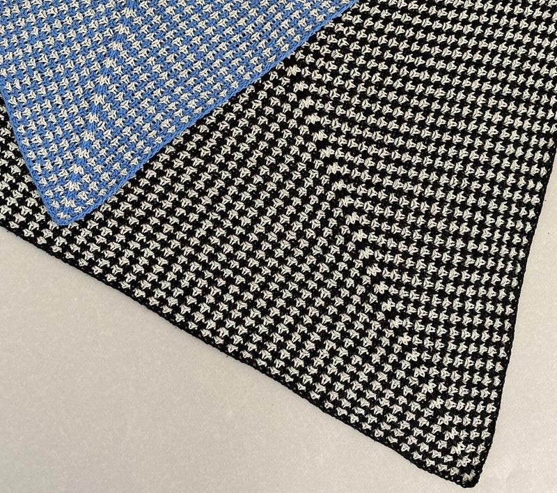 Текстурная шаль спицами