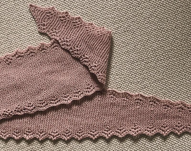 Элегантный шарфик спицами